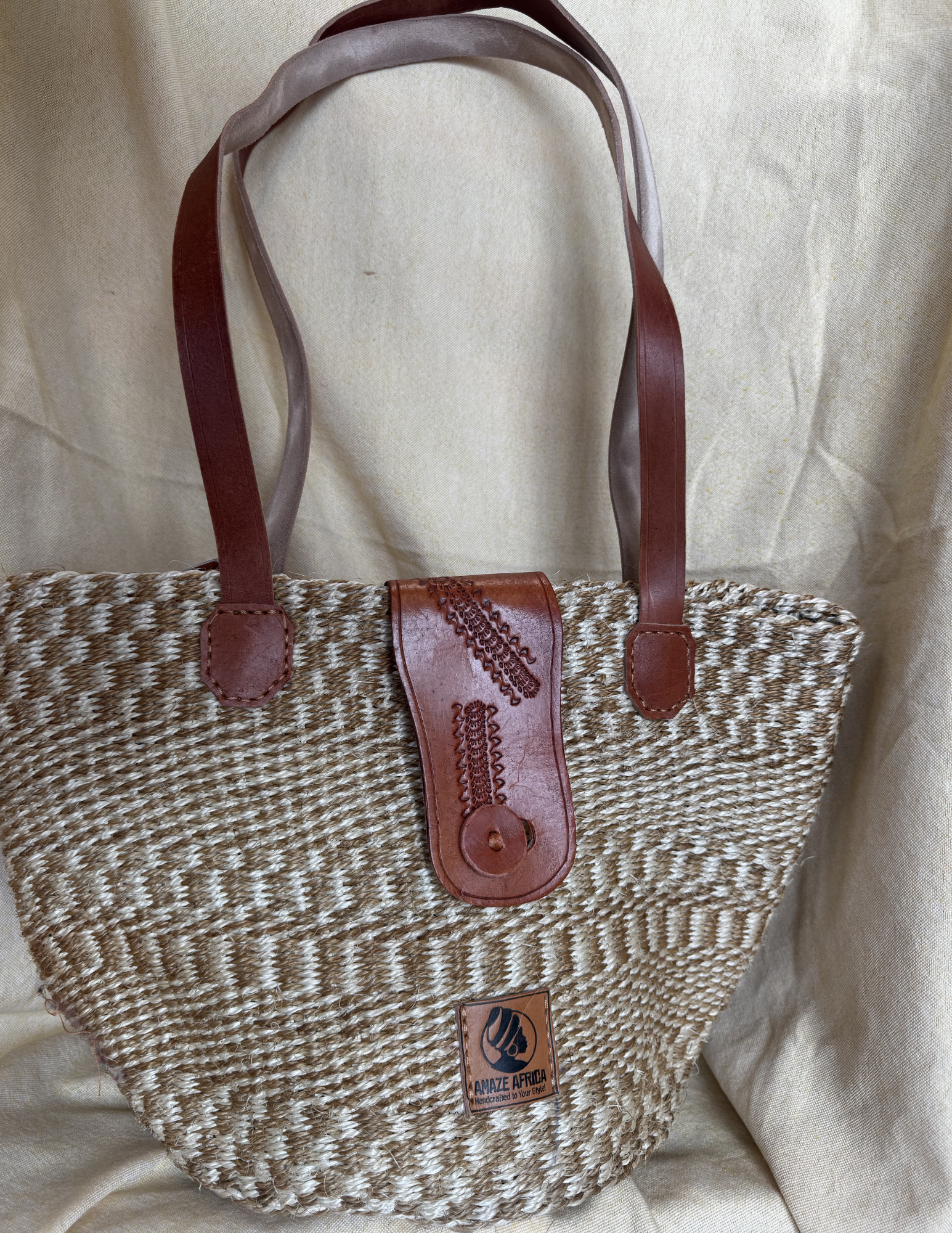 Nia Sisal Shoulder Tote