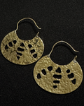 Hammered Brass Earrings