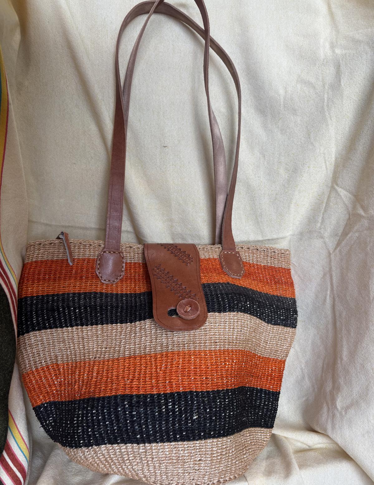 Nia Sisal Shoulder Tote