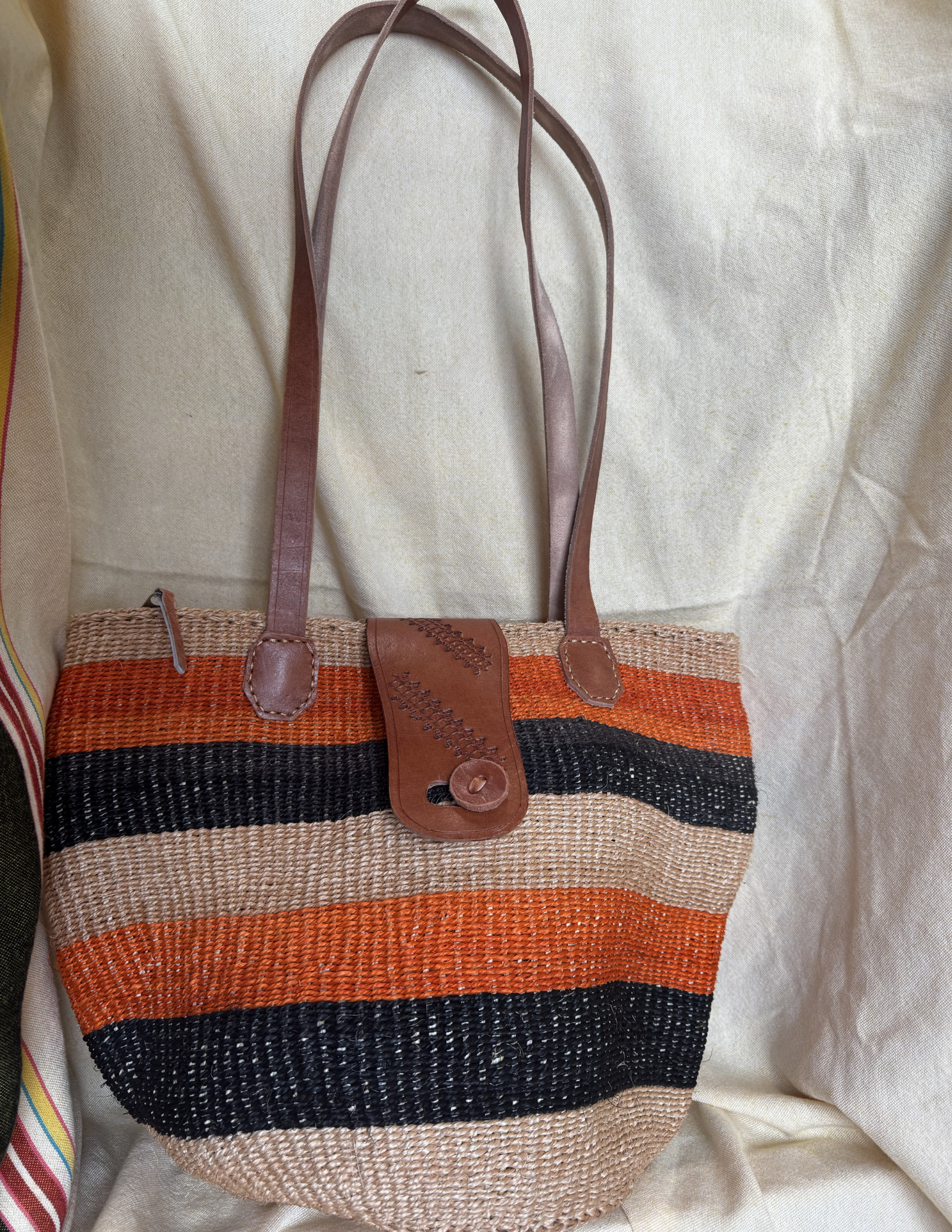 Nia Sisal Shoulder Tote