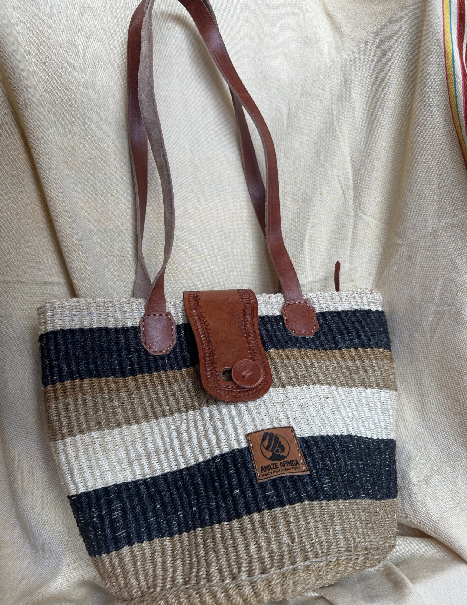 Nia Sisal Shoulder Tote