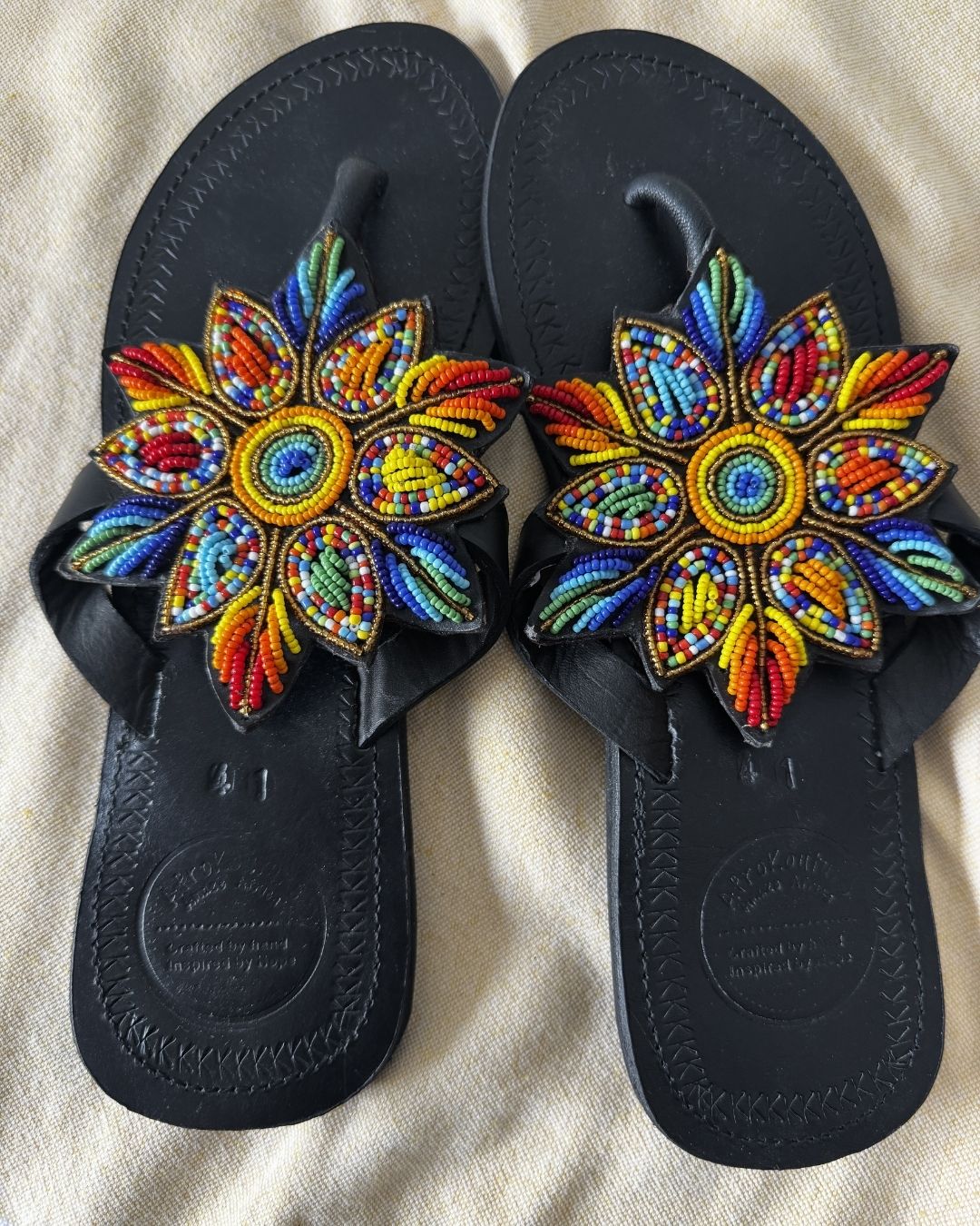Handmade  Beaded Sandals