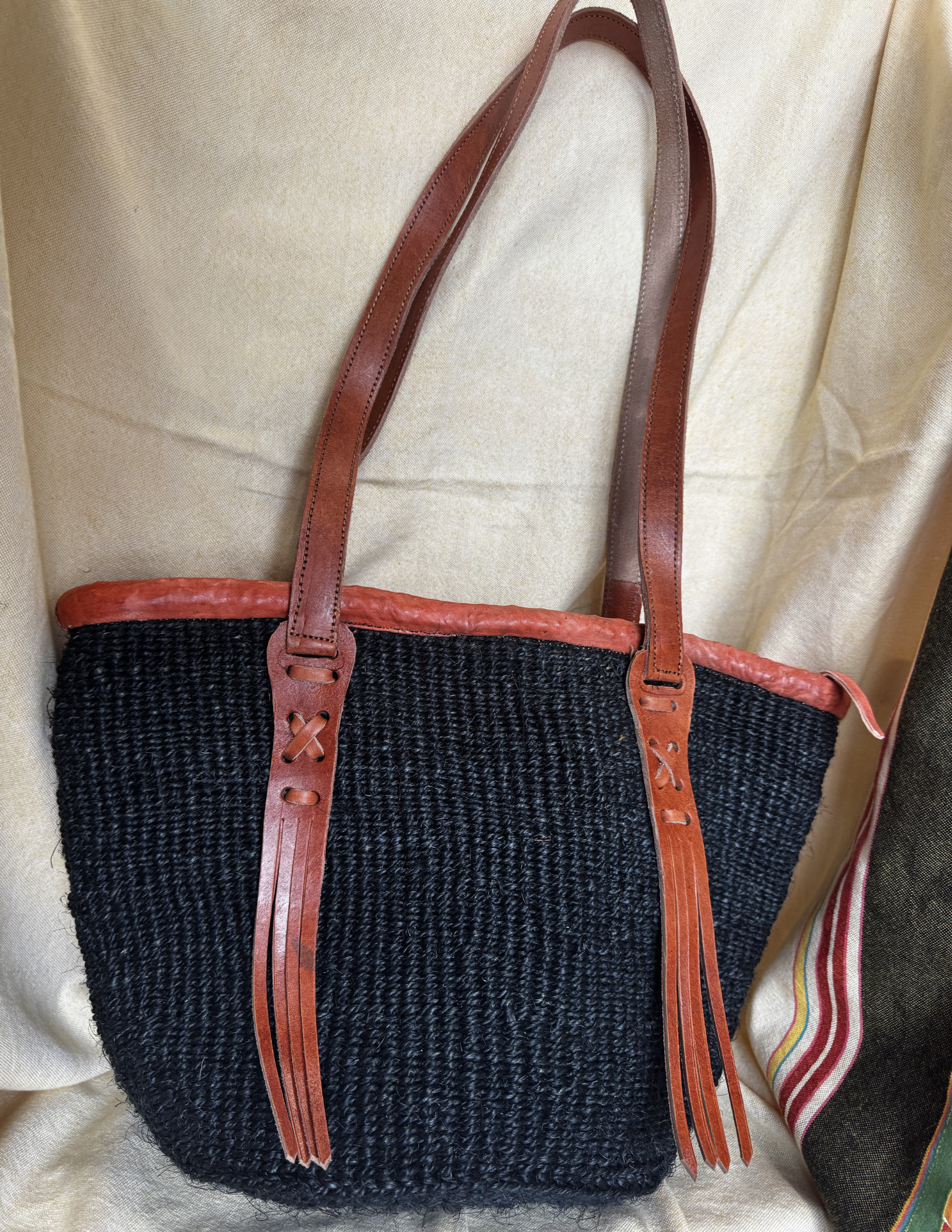 Nia Sisal Shoulder Tote