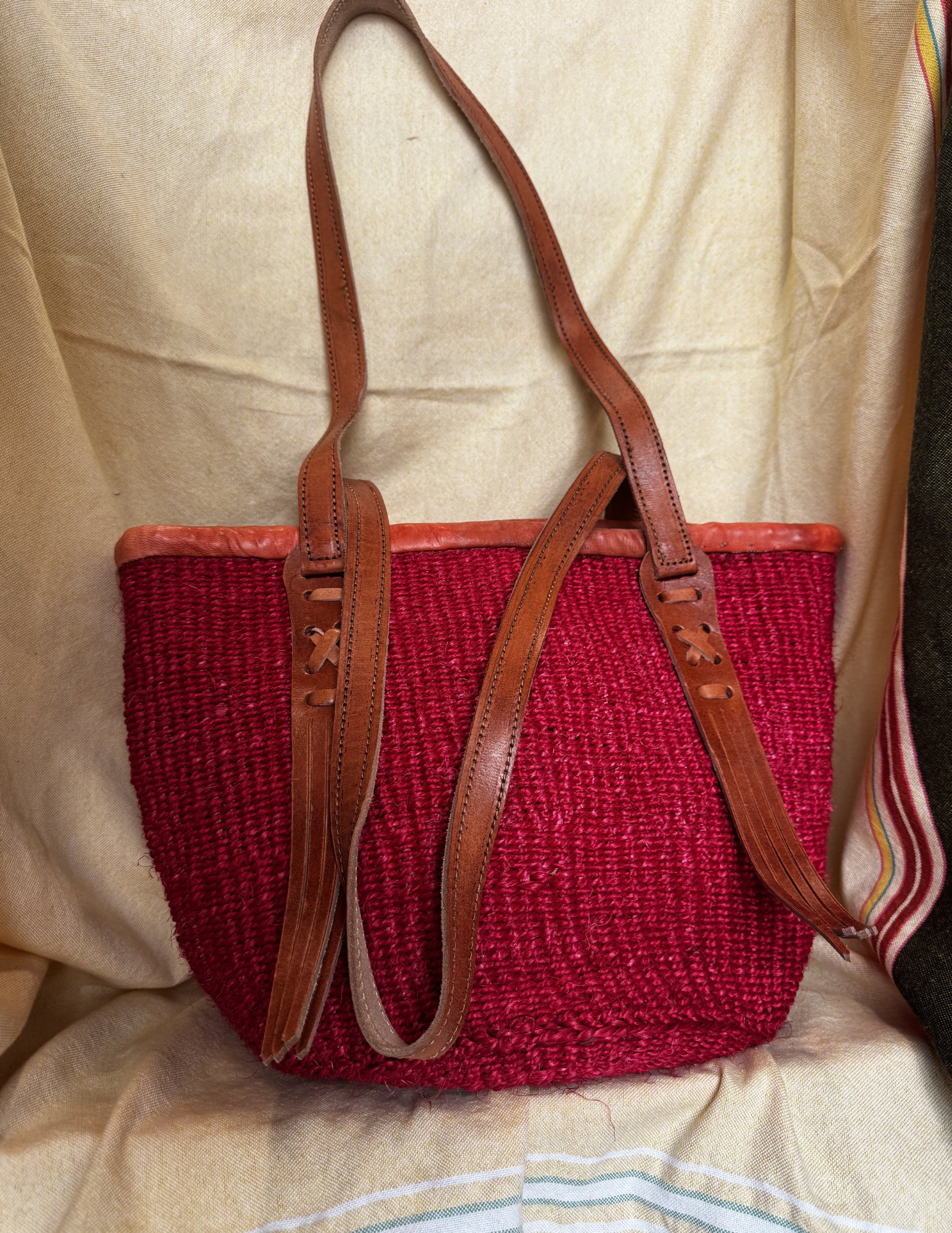 Nia Sisal Shoulder Tote