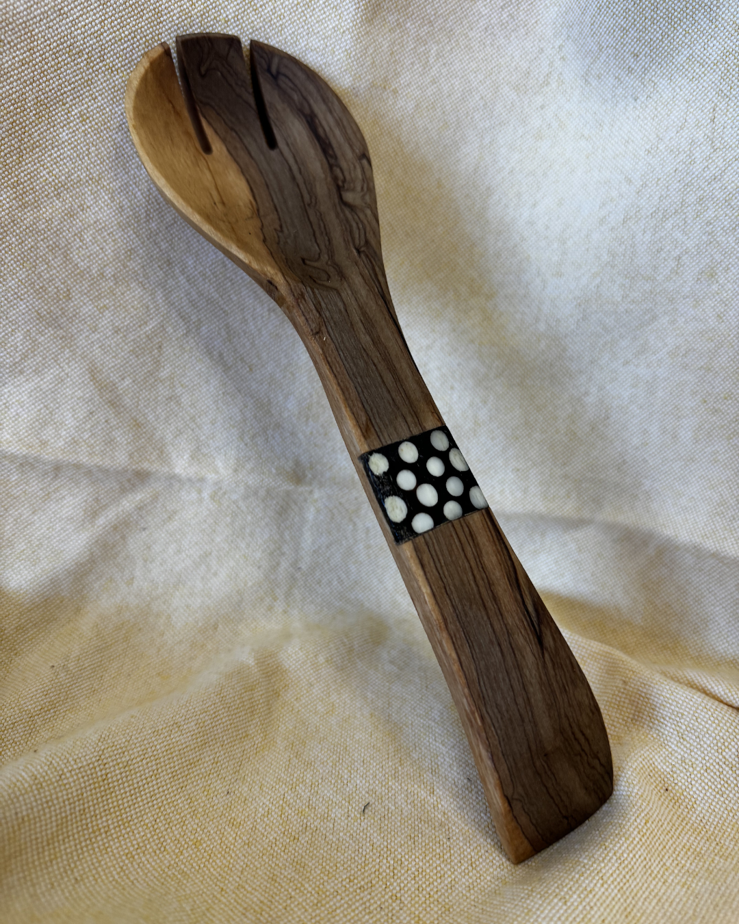Hand-Carved Wooden Serving Spoon