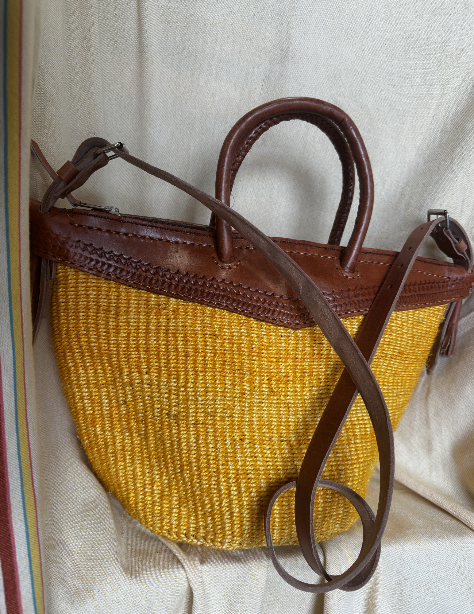Malaika Convertible Sisal Satchel