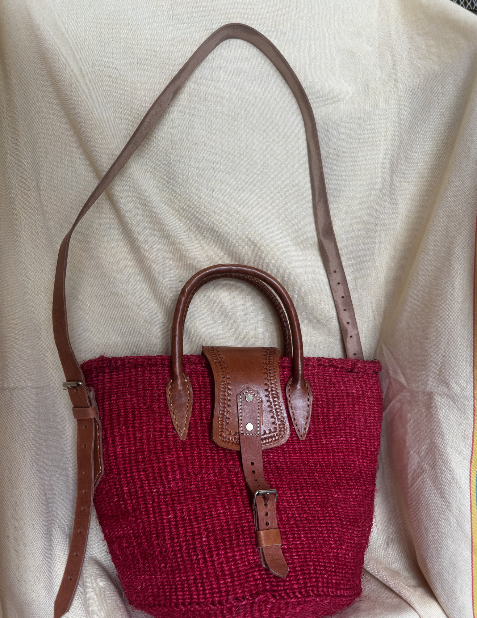 Malaika Convertible Sisal Satchel