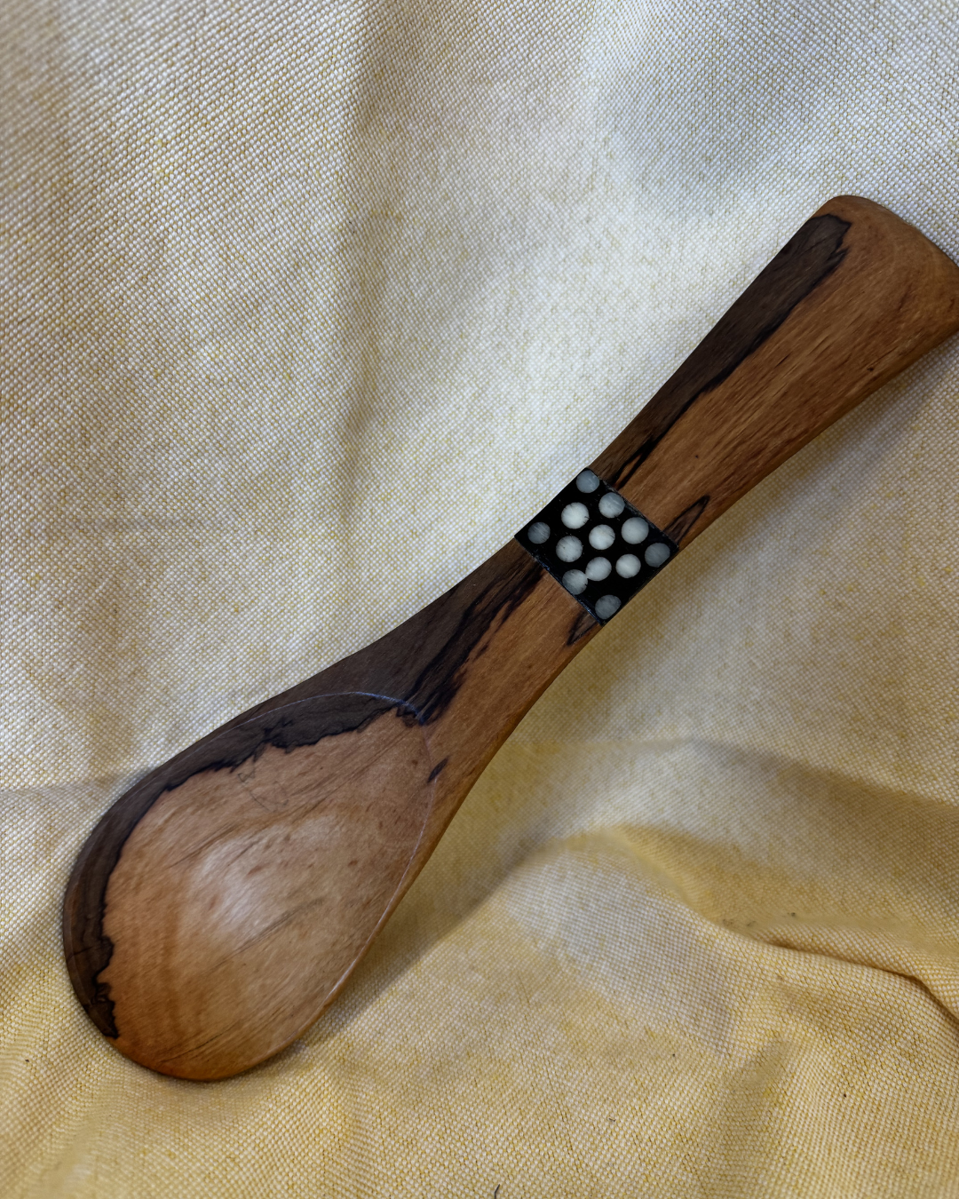 Hand-Carved Wooden Serving Spoon