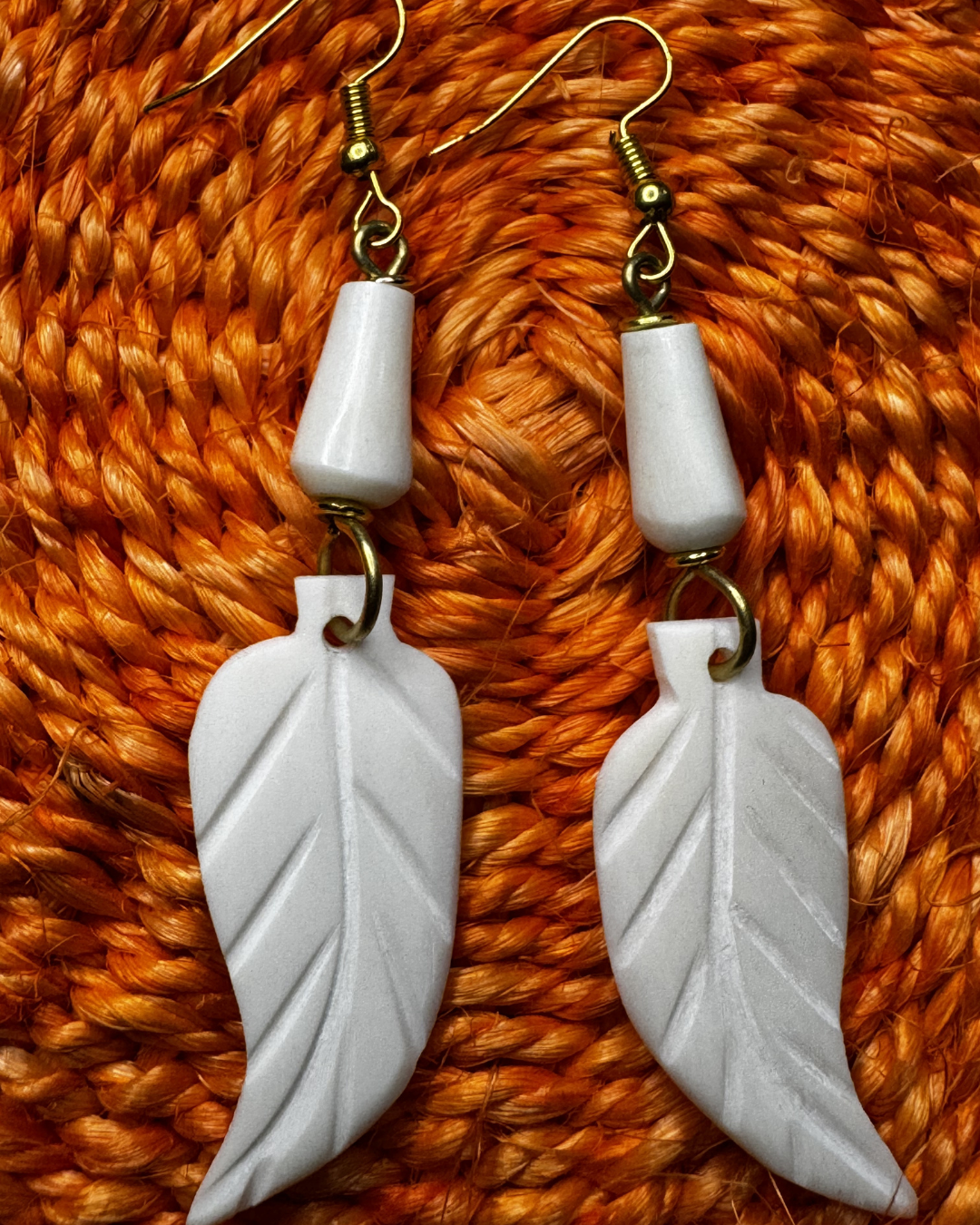 Botanical Leaf Drop Earrings