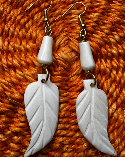 Botanical Leaf Drop Earrings
