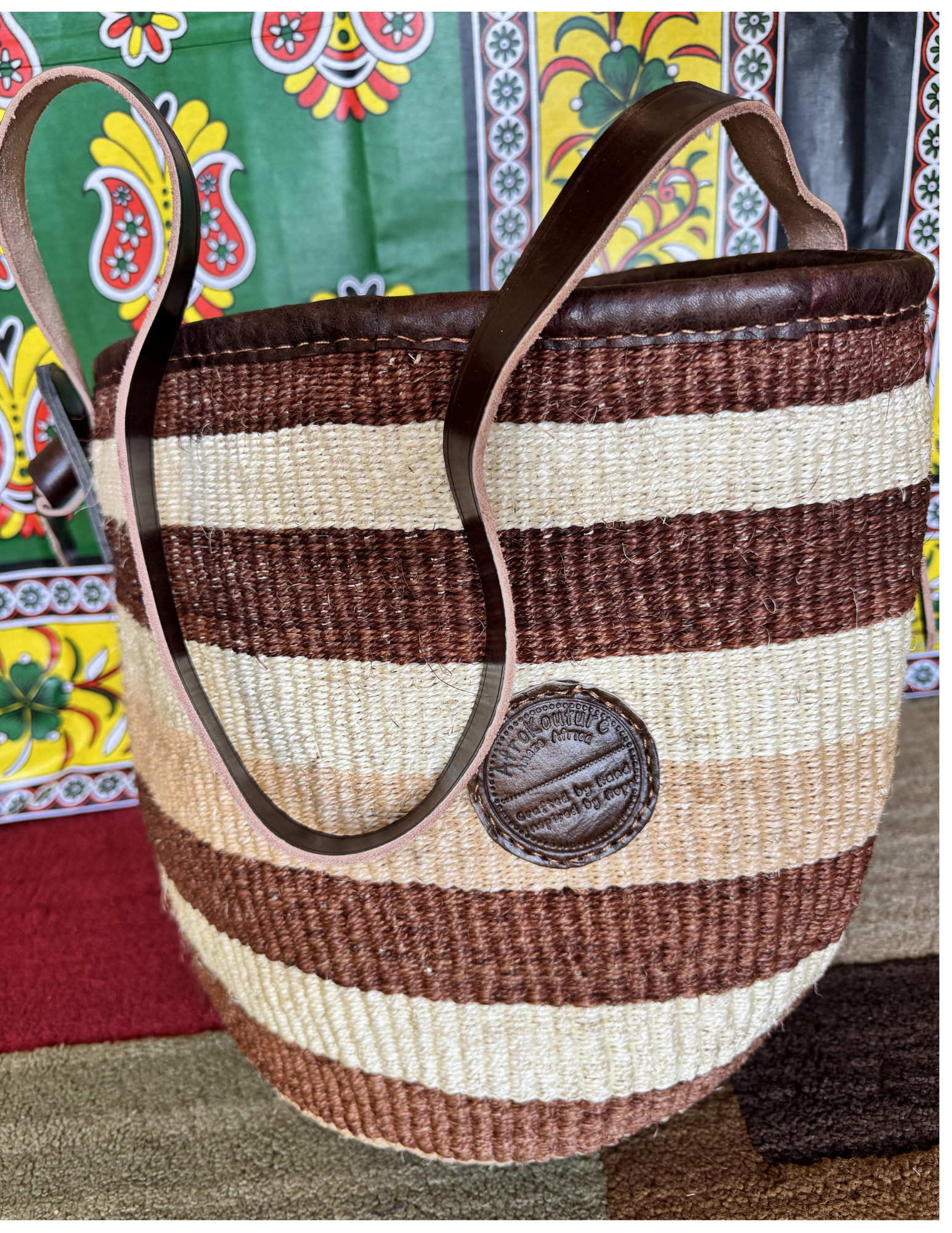 The Heritage Stripe Sisal Tote