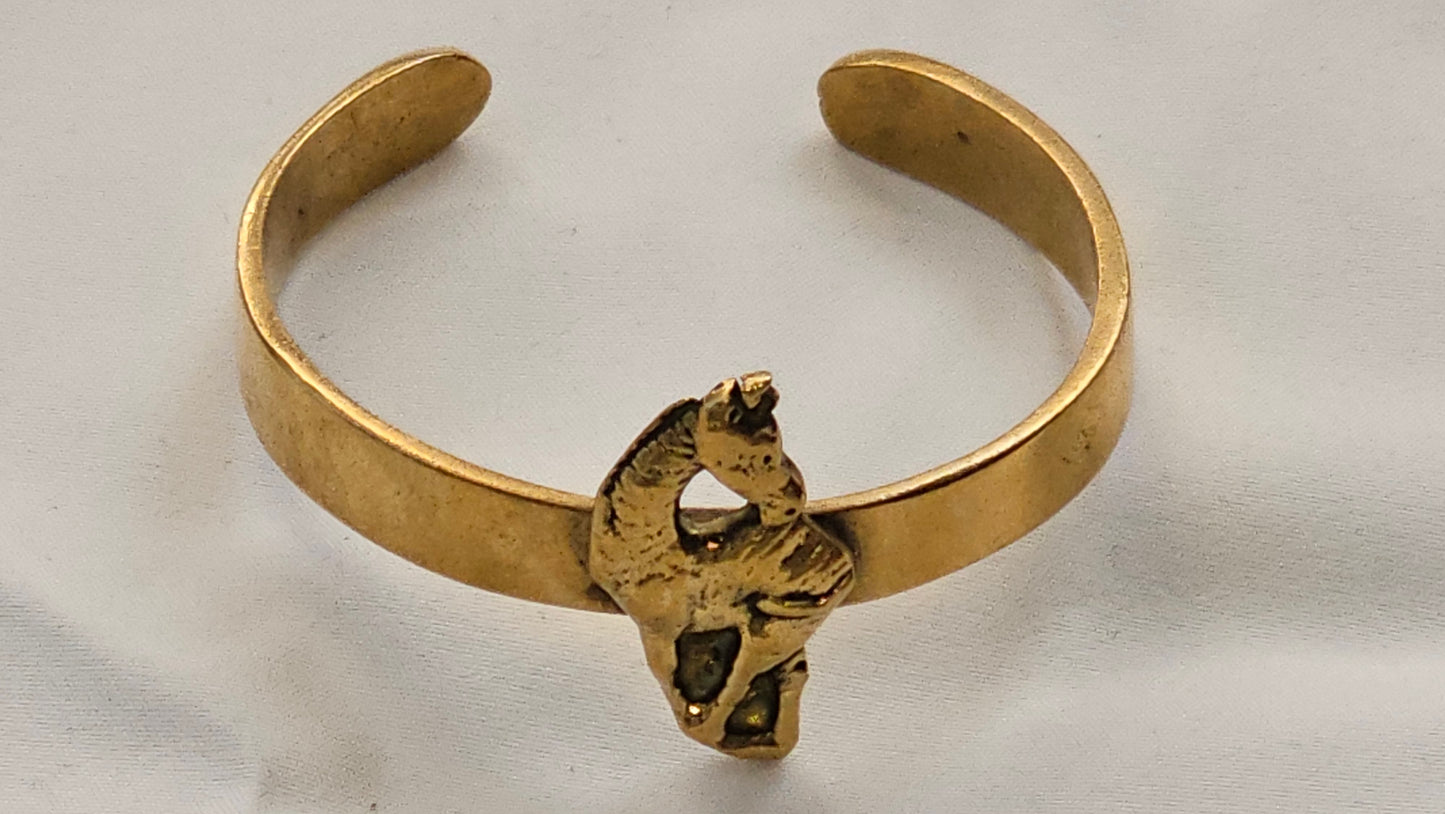 Golden Whim (Brass Bangle)