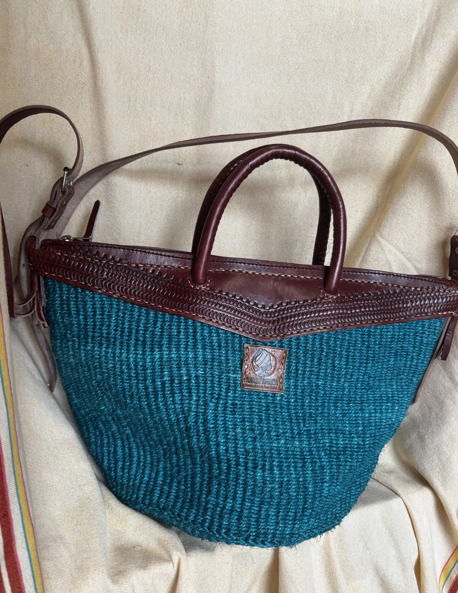 Malaika Convertible Sisal Satchel