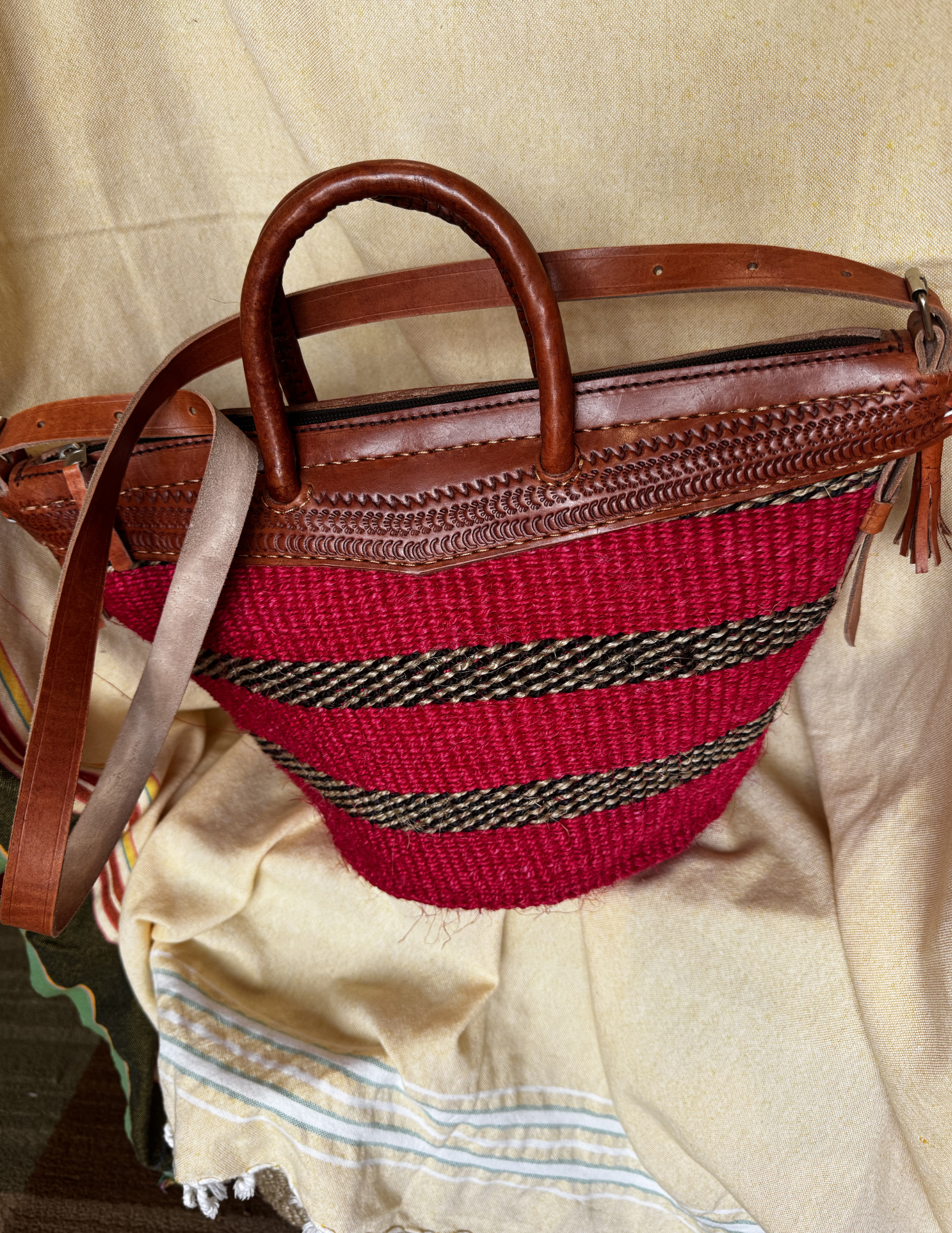 Malaika Convertible Sisal Satchel