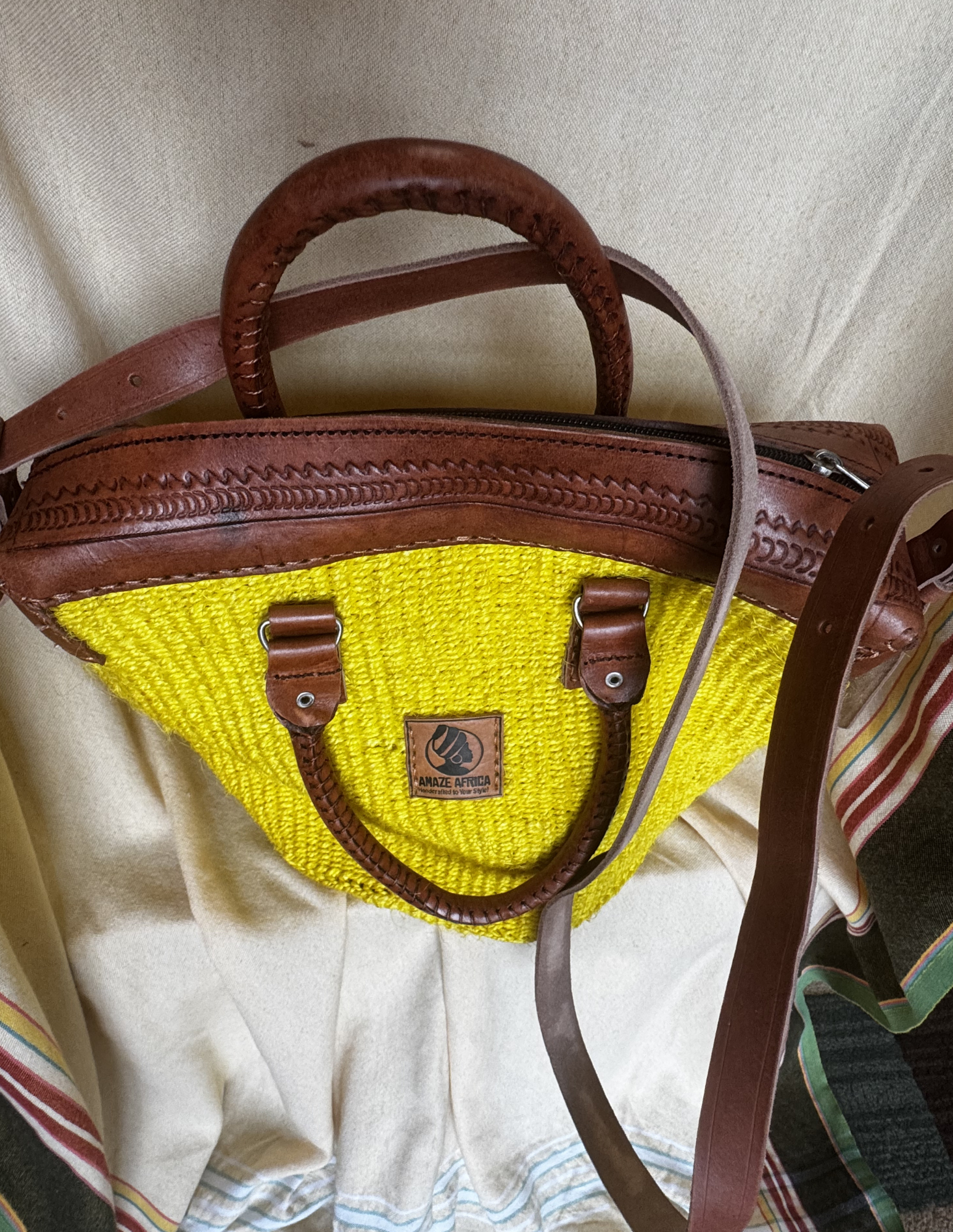 Malaika Convertible Sisal Satchel