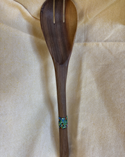 Hand-Carved Wooden Serving Spoon