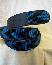 Mosaic Beaded Leather Belt