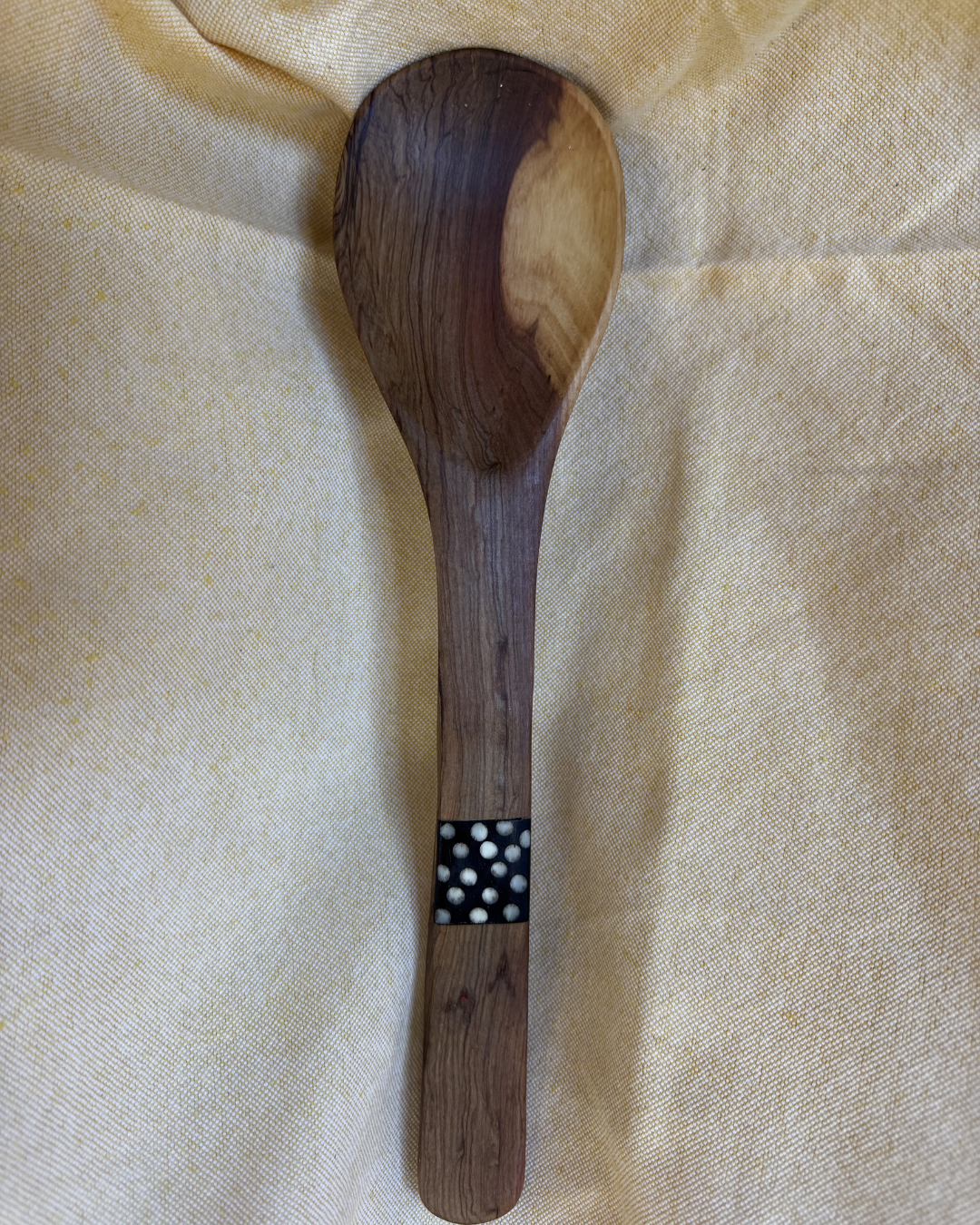 Hand-Carved Wooden Serving Spoon