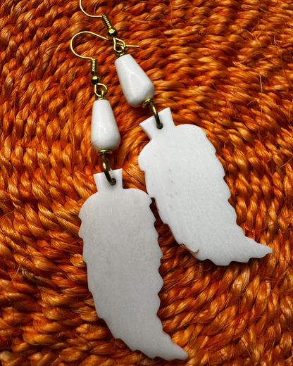 Botanical Leaf Drop Earrings