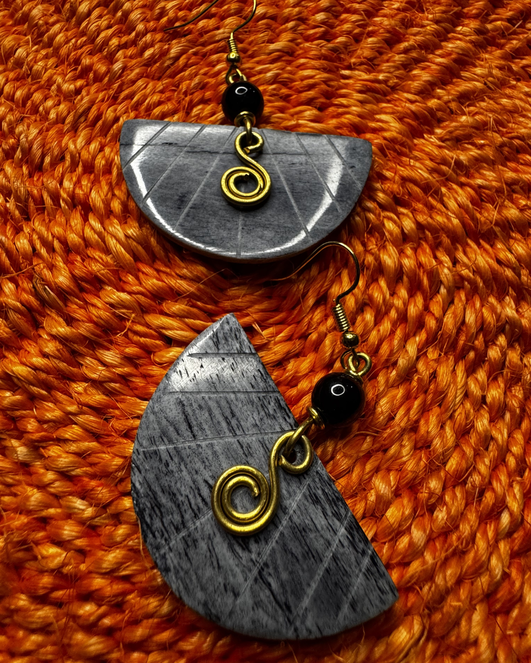 Half Moon Statement Earrings