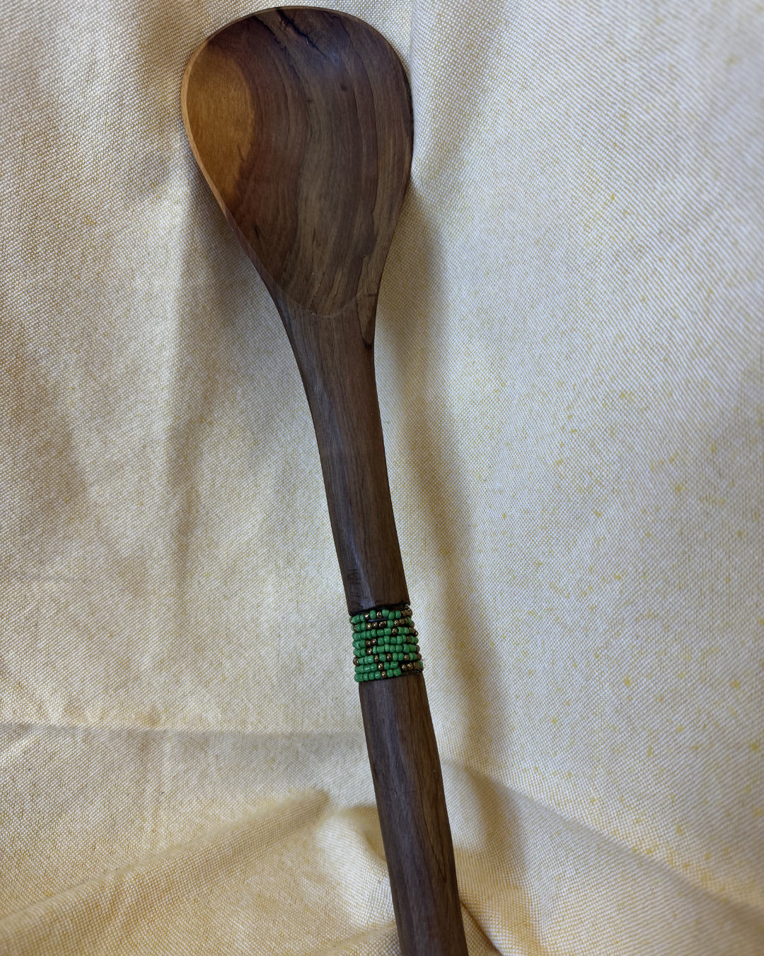 Hand-Carved Wooden Serving Spoon