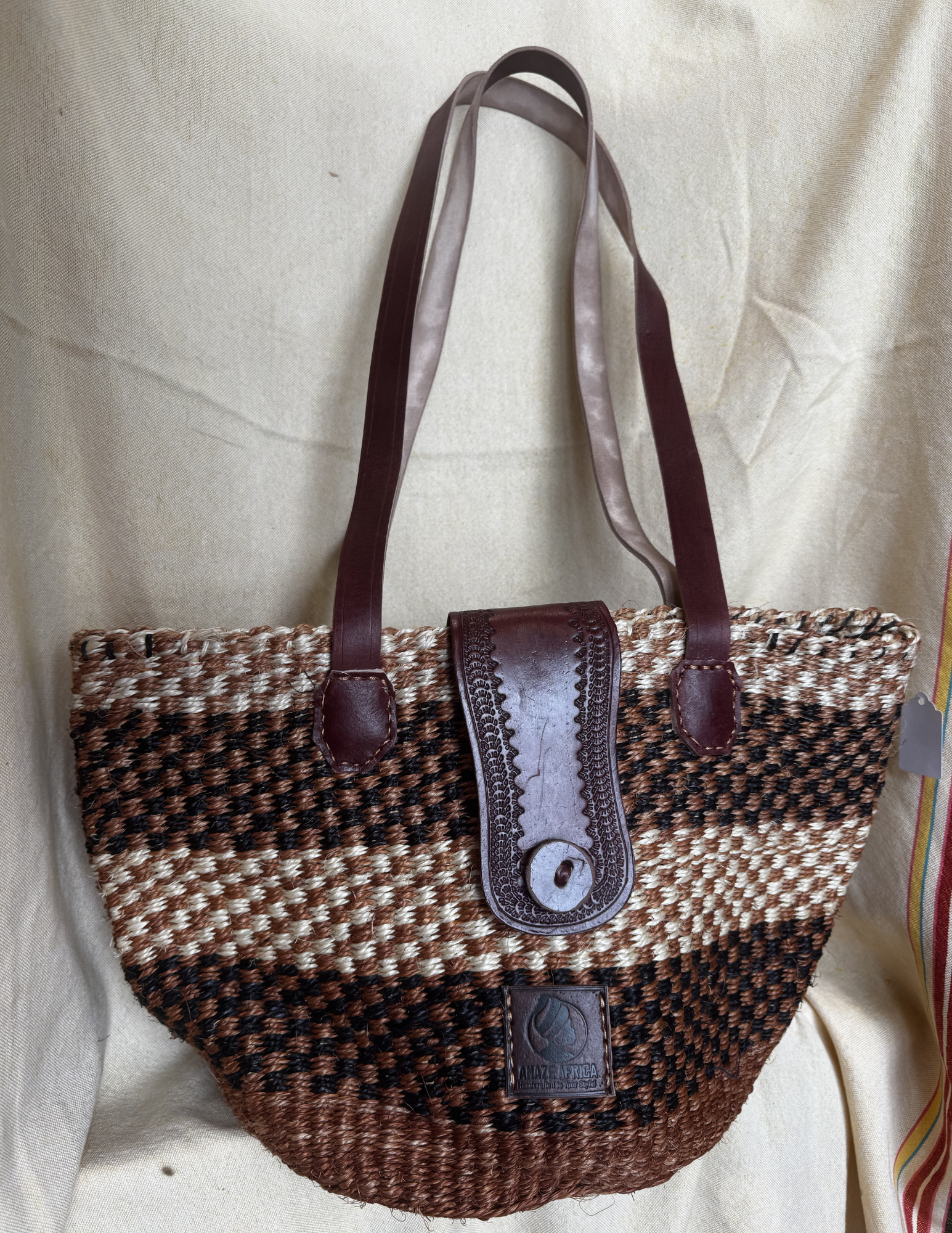 Nia Sisal Shoulder Tote