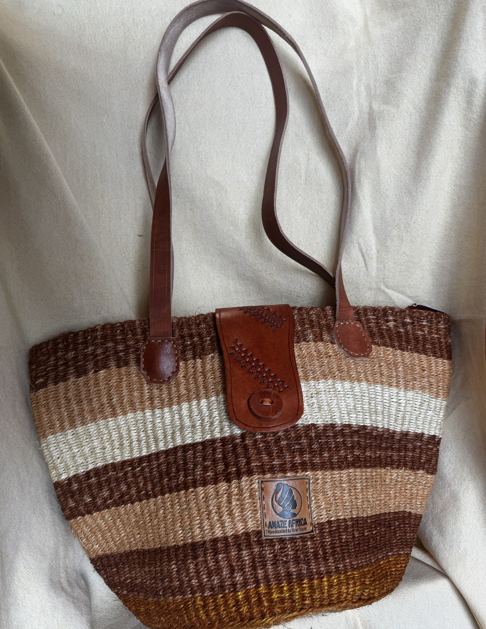 Nia Sisal Shoulder Tote