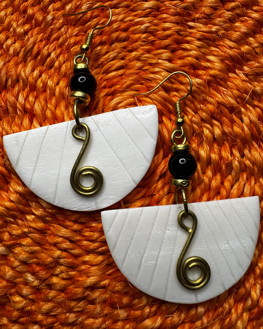 Half Moon Statement Earrings