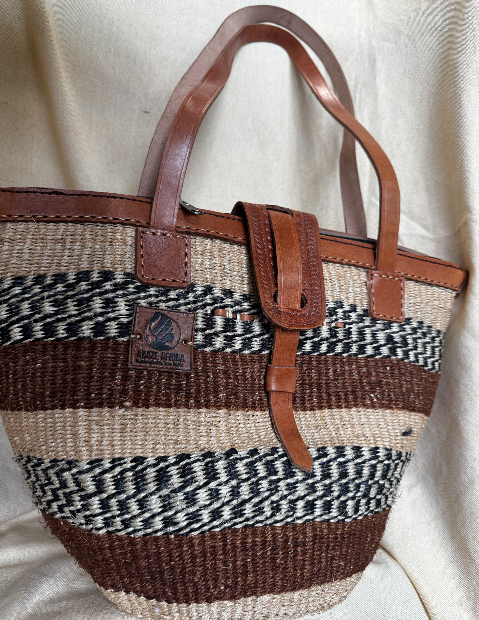 Nia Sisal Shoulder Tote