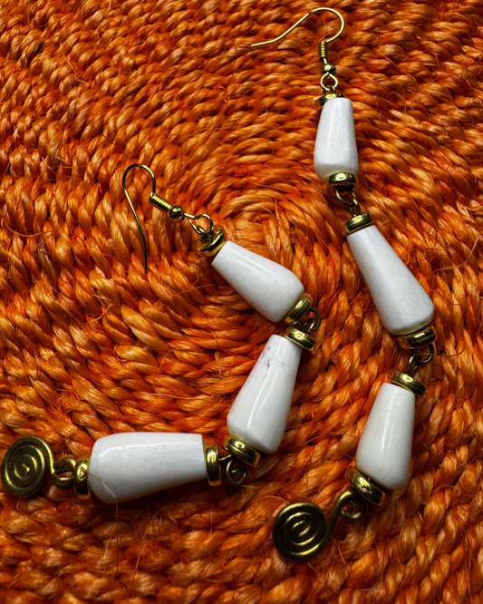 Ivory Cascade Earrings