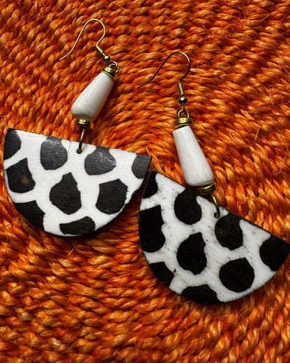 Half Moon Statement Earrings