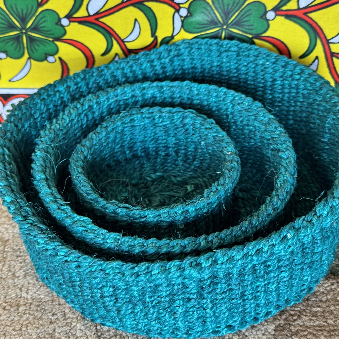 Nesting Sisal Storage Baskets