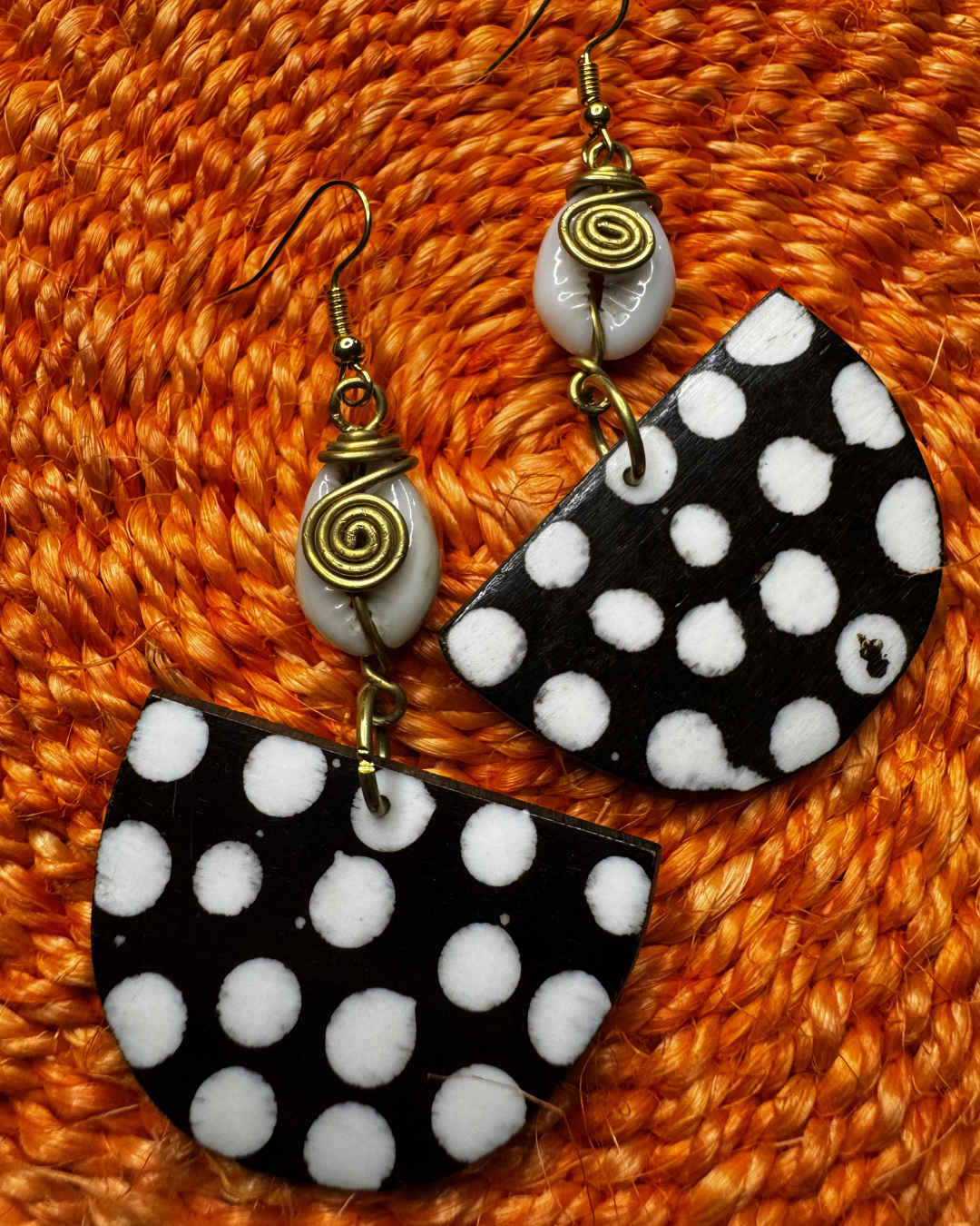 Half Moon Statement Earrings