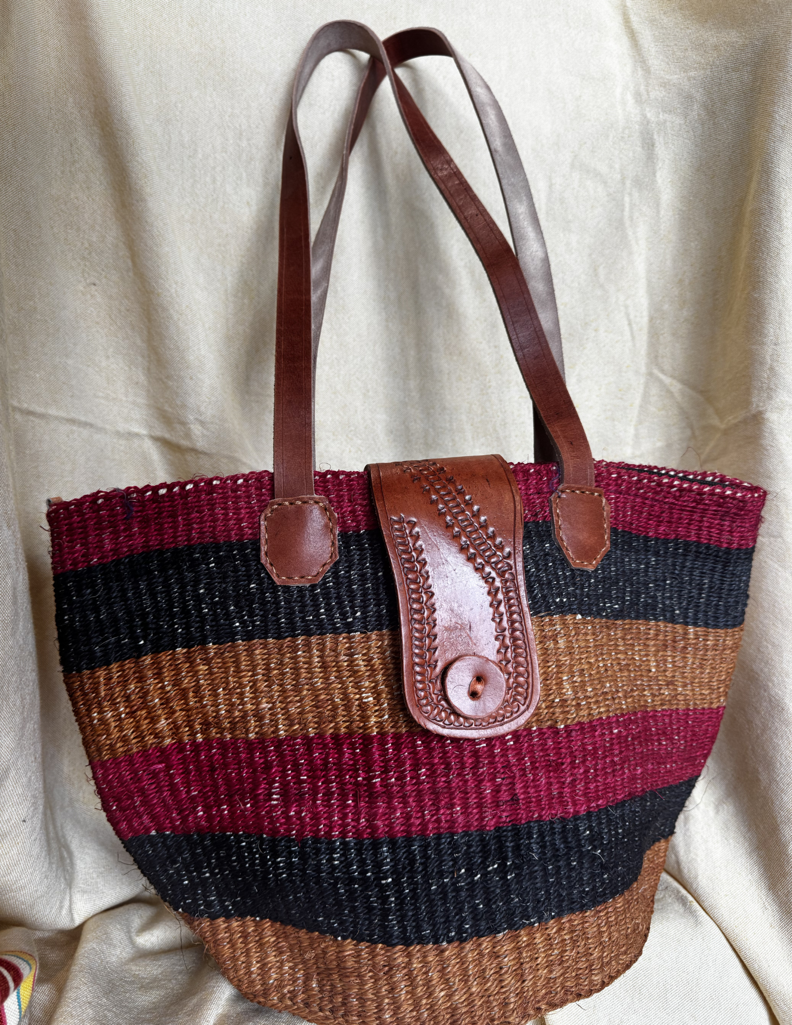 Nia Sisal Shoulder Tote