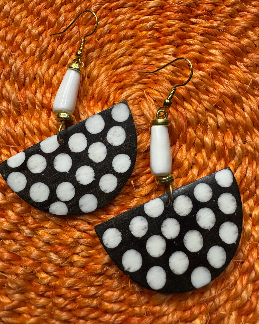 Half Moon Statement Earrings