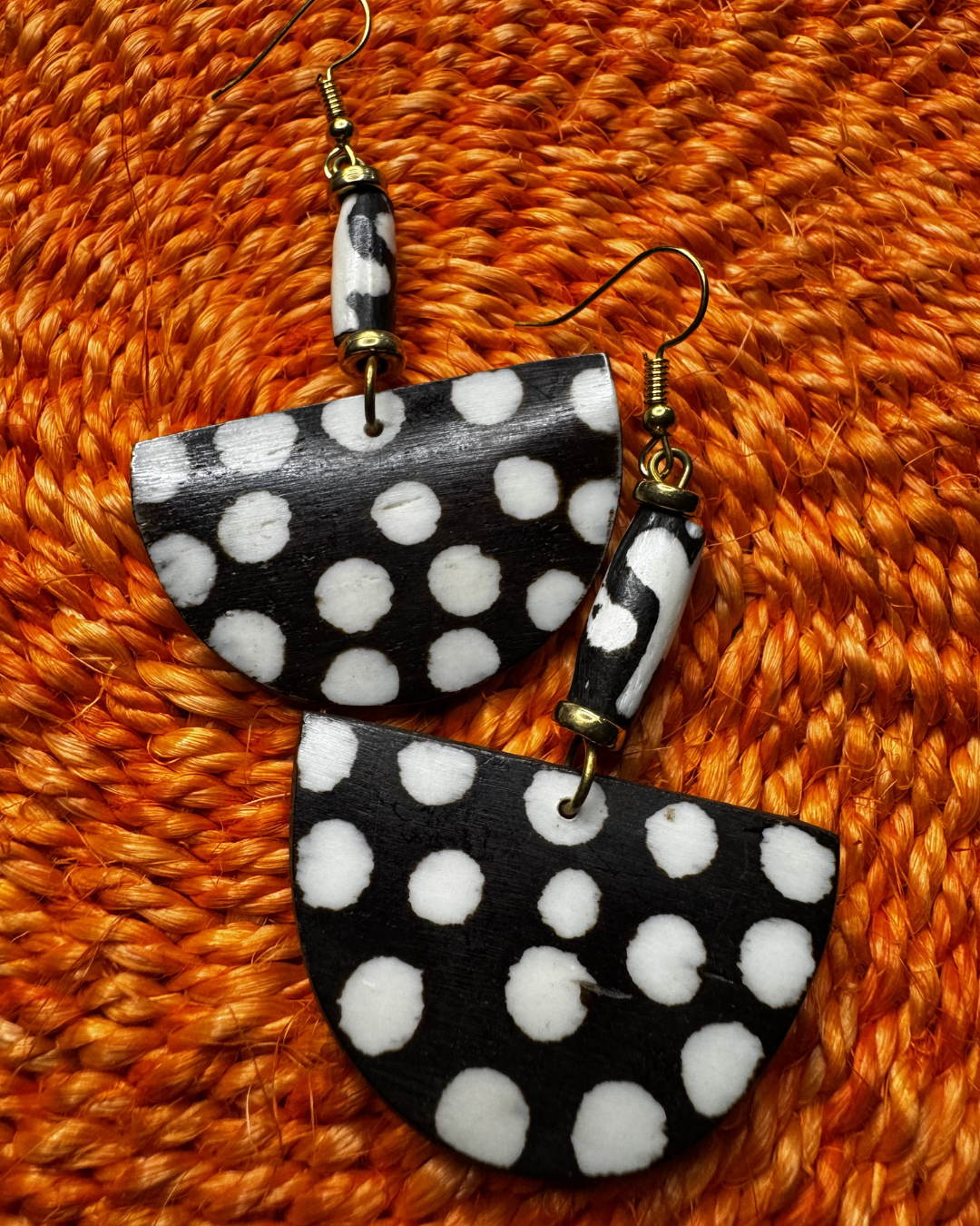 Half Moon Statement Earrings