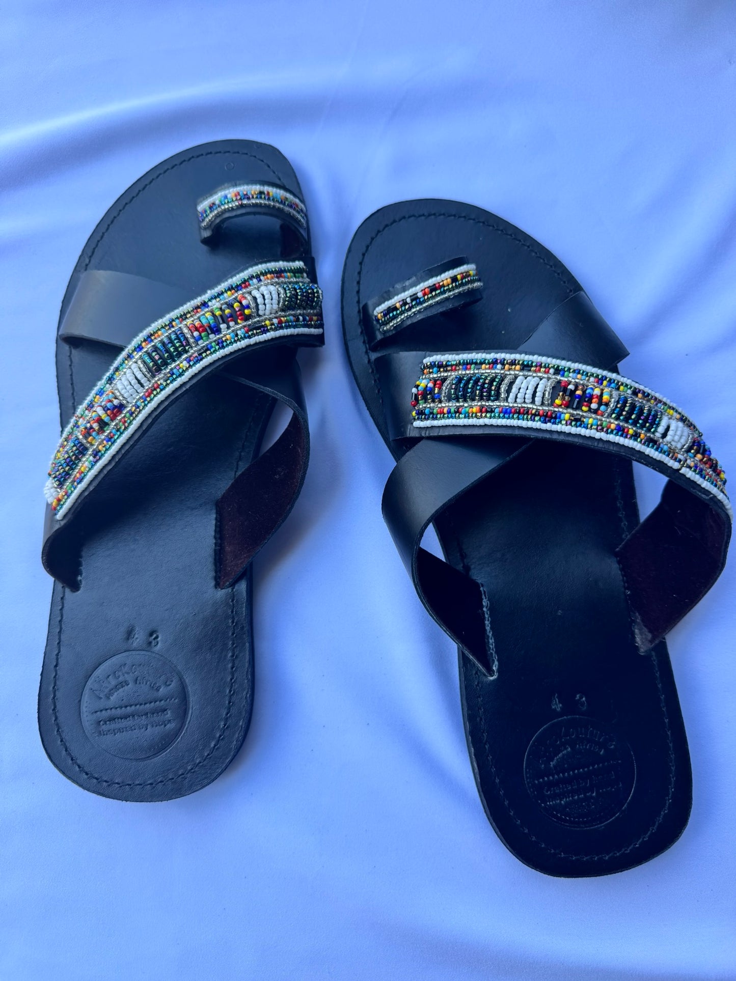 Malaika (US 12-12.5), Style 07 - Multicolor Geometric Cross-Strap