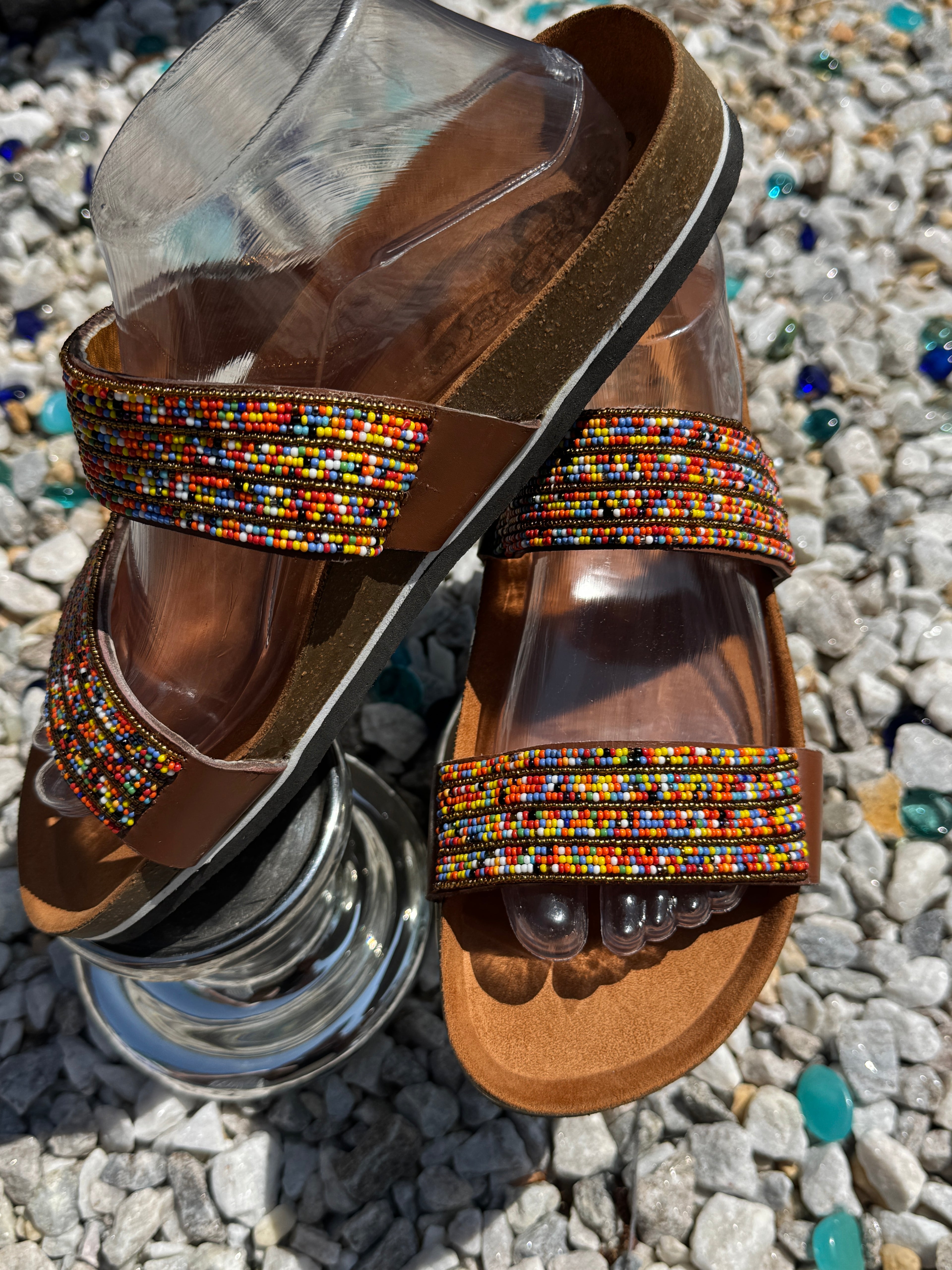 Moyo Beaded Cork Sandals