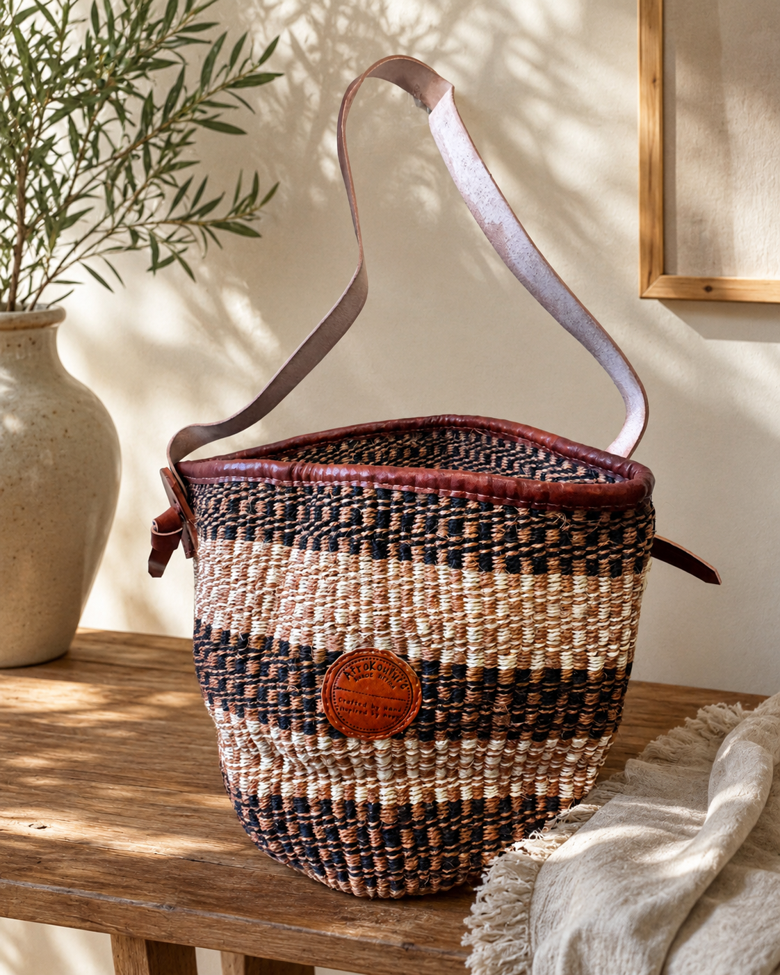 The Heritage Stripe Sisal Tote