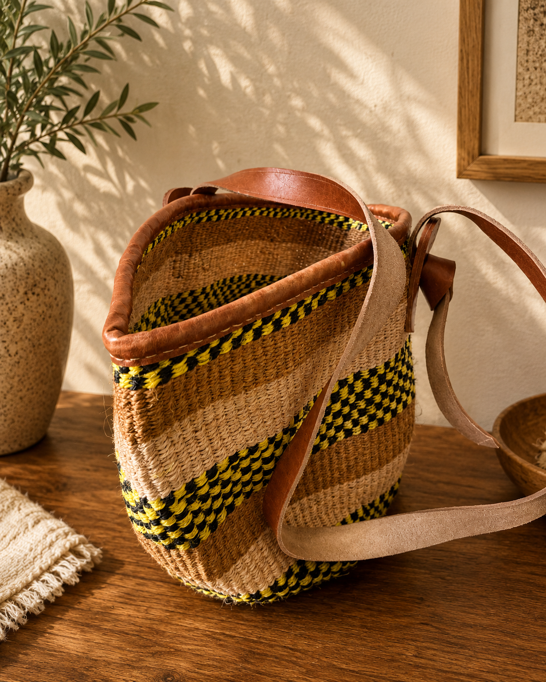 The Heritage Stripe Sisal Tote