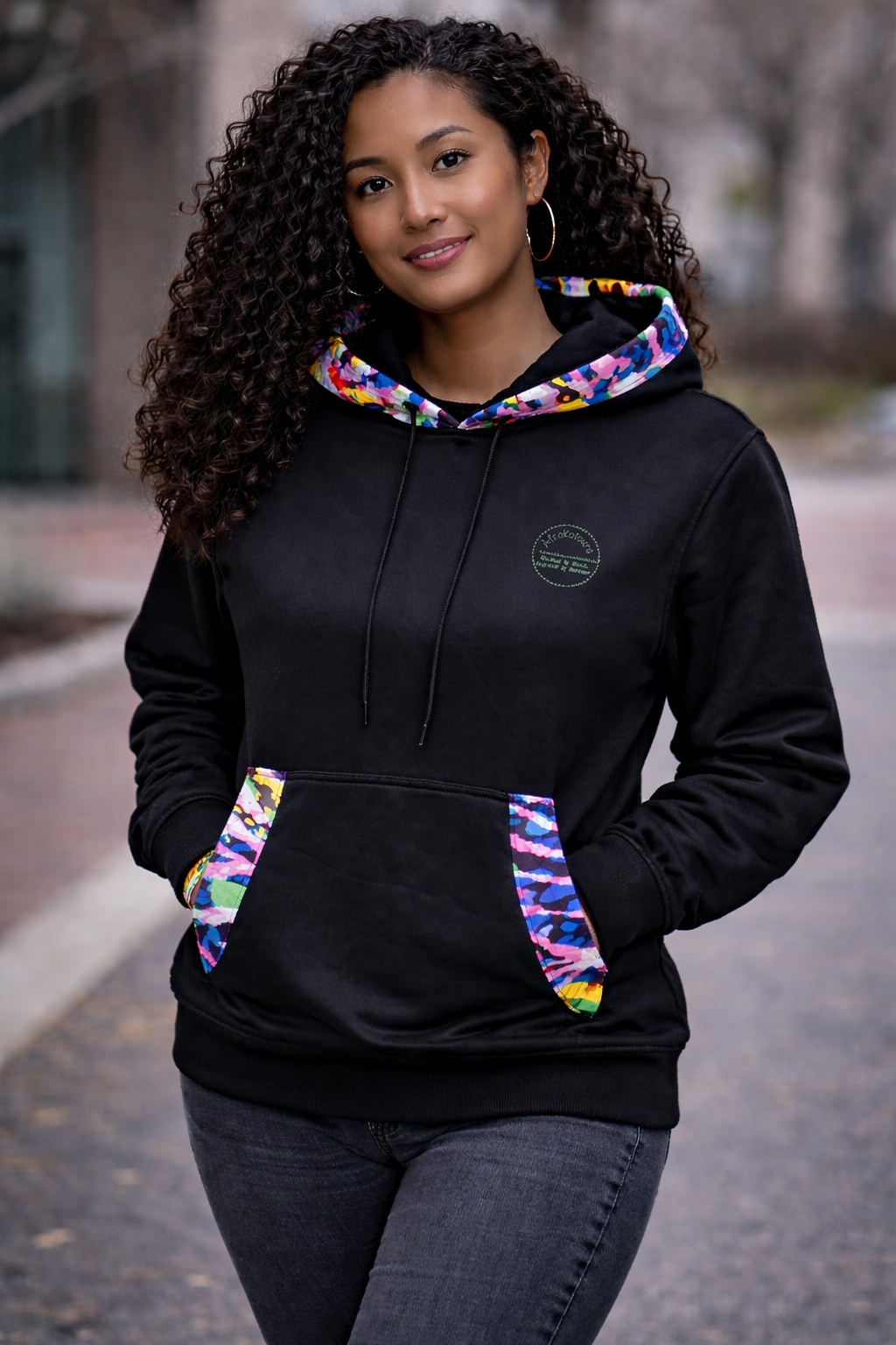 Ankara Accent Hoodie