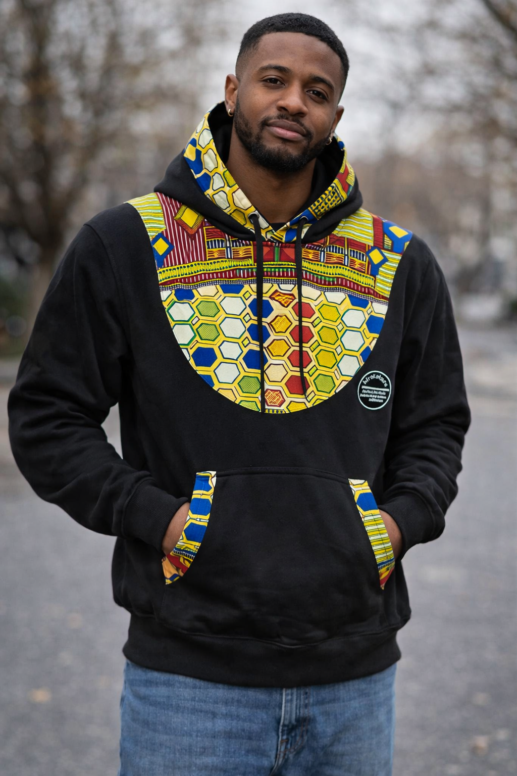 Ankara Accent Hoodie