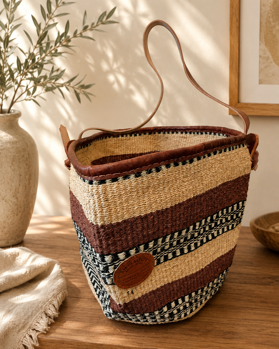 The Heritage Stripe Sisal Tote