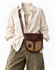 @Amani Saddle Crossbody