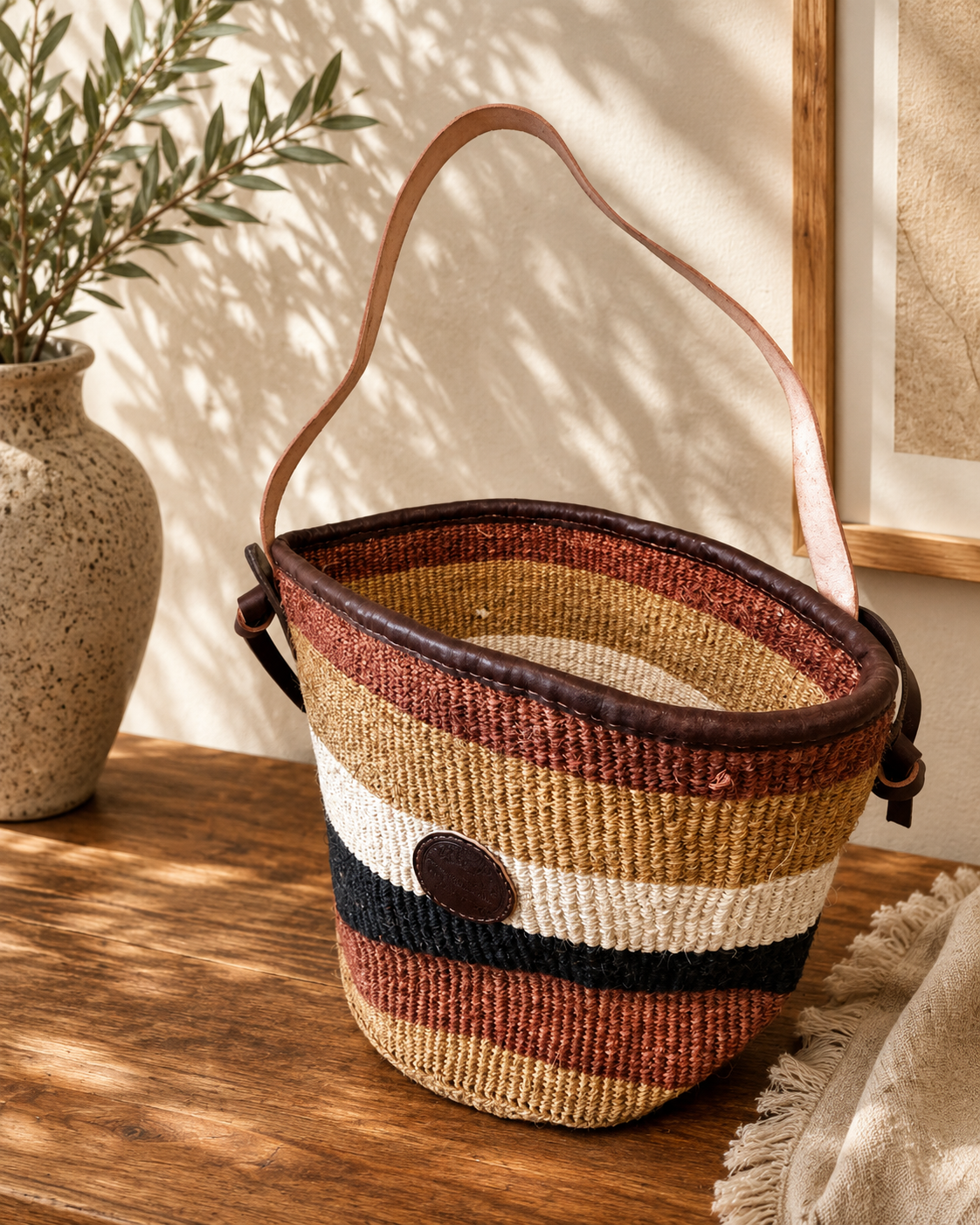 The Heritage Stripe Sisal Tote