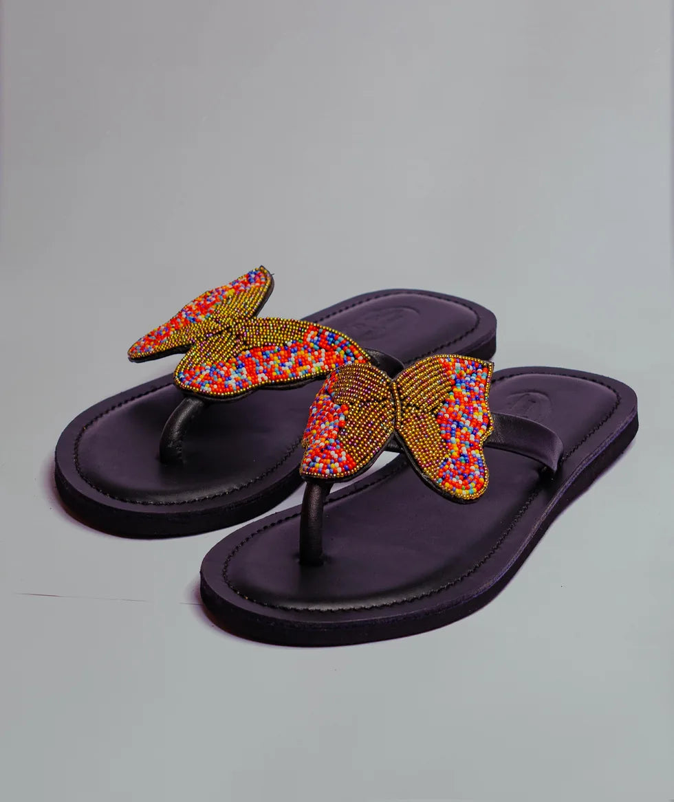 Enzi beaded sandals