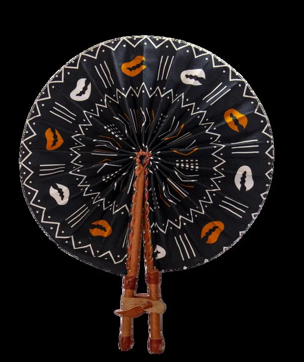 African fabric fan
